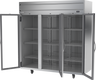 Beverage-Air - 78" Horizon Stainless Steel Reach-In Freezer w/ 3 Glass Swing Doors - HFP3HC-1G