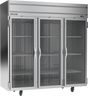 Beverage-Air - 78" Horizon Stainless Steel Reach-In Freezer w/ 3 Glass Swing Doors - HFP3HC-1G