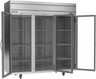 Beverage-Air - 78" Horizon Stainless Steel Reach-In Freezer w/ 3 Glass Swing Doors - HFP3HC-1G