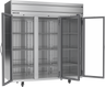 Beverage-Air - 78" Horizon Stainless Steel Reach-In Freezer w/ 3 Glass Swing Doors - HFPS3HC-1G
