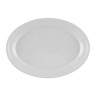 G.E.T - SuperMel 12" x 8.5" White Oval Platter (24 Per Case) - OP-912-W
