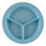 G.E.T - SuperMel 9" Slate Blue 3-Compartment Plate (12 Per Case) - P-1530-SB