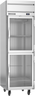 Beverage-Air - 26" Horizon Stainless Steel Reach-In Freezer w/ 2 Glass Swing Half Doors - HFS1HC-1HG