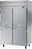 Beverage-Air - 52" Horizon Stainless Steel Reach-In Freezer w/ 4 Solid Swing Half Doors - HFS2HC-1HS