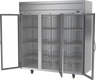 Beverage-Air - 78" Horizon Stainless Steel Reach-In Freezer w/ 3 Glass Swing Doors - HFS3HC-1G