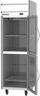 Beverage-Air - 26" Horizon Stainless Steel Reach-In Refrigerator w/ 2 Glass Swing Half Doors - HR1HC-1HG