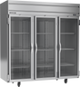 Beverage-Air - 78" Horizon Stainless Steel Reach-In Refrigerator w/ 3 Glass Swing Doors - HR3HC-1G