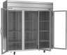 Beverage-Air - 78" Horizon Stainless Steel Reach-In Refrigerator w/ 3 Glass Swing Doors - HR3HC-1G