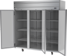 Beverage-Air - 78" Horizon Stainless Steel Reach-In Refrigerator w/ 3 Solid Swing Doors - HR3HC-1S