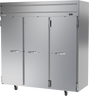 Beverage-Air - 78" Horizon Stainless Steel Reach-In Refrigerator w/ 3 Solid Swing Doors - HR3HC-1S