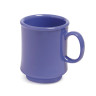 G.E.T - Diamond Mardi Gras 8 oz Peacock Blue Tritan Stacking Mug (24 Per Case) - TM-1308-PB