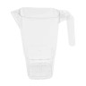 G.E.T - 33 oz SAN Plastic Stackable Pitcher (12 Per Case) - BP-33-CL