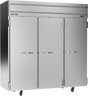 Beverage-Air - 78" Horizon Stainless Steel Reach-In Refrigerator w/ 3 Solid Swing Doors - HRPS3HC-1S