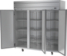 Beverage-Air - 78" Horizon Stainless Steel Reach-In Refrigerator w/ 3 Solid Swing Doors - HRPS3HC-1S