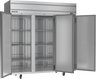 Beverage-Air - 78" Horizon Stainless Steel Reach-In Refrigerator w/ 3 Solid Swing Doors - HRPS3HC-1S
