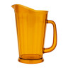 G.E.T - 60 oz SAN Plastic Amber Tapered Pitcher (12 Per Case) - P-1064-1-A