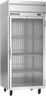 Beverage-Air - 35" Horizon Stainless Steel Reach-In Refrigerator w/ 1 Glass Swing Door - HRS1WHC-1G