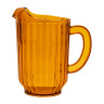 G.E.T - 60 oz SAN Plastic Amber Pitcher (12 Per Case) - P-2064-1-A