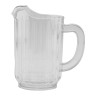 G.E.T - 32 oz SAN Plastic Clear Pitcher (12 Per Case) - P-3032-1-CL