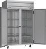 Beverage-Air - 52" Horizon Stainless Steel Reach-In Refrigerator w/ 2 Solid Swing Doors - HRS2HC-1S