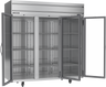 Beverage-Air - 78" Horizon Stainless Steel Reach-In Refrigerator w/ 3 Glass Swing Doors - HRS3HC-1G