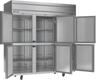 Beverage-Air - 78" Horizon Stainless Steel Reach-In Refrigerator w/ 6 Solid Swing Half Doors - HRS3HC-1HS