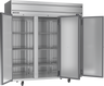 Beverage-Air - 78" Horizon Stainless Steel Reach-In Refrigerator w/ 3 Solid Swing Doors - HRS3HC-1S