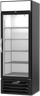 Beverage-Air - 27" MarketMax Black Shallow Depth Merchandiser Freezer w/ 1 Swing Glass Door - MMF19HC-1-B