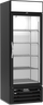 Beverage-Air - 27" MarketMax Black Shallow Depth Merchandiser Freezer w/ 1 Swing Glass Door - MMF19HC-1-B