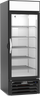 Beverage-Air - 28" MarketMax IQ Black Merchandiser Freezer w/ 1 Swing Glass Door - MMF23HC-1-B-IQ