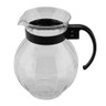 G.E.T - 90 oz Polycarbonate Clear Tahiti Pitcher W/ Black Handle (12 Per Case) - P-4091-PC-BK