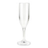 G.E.T - 6 oz SAN Plastic Clear Champagne Glass (24 Per Case) - BRA-2-PC-CL