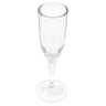 G.E.T - 6 oz SAN Plastic Clear Fluted Champagne Glass (24 Per Case) - SW-1420-1-SAN-CL