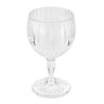 G.E.T - 6 oz SAN Plastic Clear Fluted Wine Glass (24 Per Case) - SW-1421-1-SAN-CL