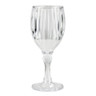 G.E.T - 8 oz SAN Plastic Clear Fluted Wine Glass (24 Per Case) - SW-1422-1-SAN-CL