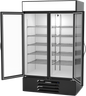 Beverage-Air - 47" MarketMax IQ Black Merchandiser Freezer w/ 2 Swing Glass Doors - MMF44HC-1-B-IQ