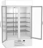 Beverage-Air - 47" MarketMax IQ White Merchandiser Freezer w/ 2 Swing Glass Doors - MMF44HC-1-W-IQ
