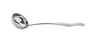 G.E.T - 4 oz Stainless Steel Solid Soup Ladle W/ Pounded Finish (12 Per Case) - BSPD-07