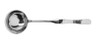 G.E.T - 2 oz Stainless Steel Solid Soup Ladle W/ Pounded Finish (12 Per Case) - BSPD-08