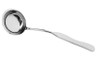 G.E.T - 2 oz Stainless Steel Solid Soup Ladle W/ Pounded Finish (12 Per Case) - BSPD-08