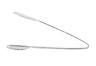 G.E.T - 10.5" Stainless Steel Comb Salad Tongs W/ Pounded Finish (12 Per Case) - BSPD-20