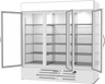 Beverage-Air - 75" MarketMax White Merchandiser Freezer w/ 3 Swing Glass Doors - MMF72HC-1-W