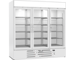 Beverage-Air - 75" MarketMax White Merchandiser Freezer w/ 3 Swing Glass Doors - MMF72HC-1-W