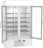 Beverage-Air - 47" MarketMax IQ White Merchandiser Refrigerator w/ 2 Swing Glass Doors - MMR44HC-1-W-IQ