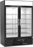 Beverage-Air - 52" MarketMax IQ Black Merchandiser Refrigerator w/ 2 Swing Glass Doors - MMR49HC-1-B-IQ