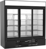 Beverage-Air - 75" MarketMax Black Merchandiser Refrigerator w/ 3 Sliding Glass Doors - MMR66HC-1-B