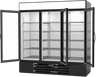 Beverage-Air - 75" MarketMax Black Merchandiser Refrigerator w/ 3 Swing Glass Doors - MMR72HC-1-B