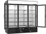 Beverage-Air - 75" MarketMax Black Wine Refrigerator w/ 3 Swing Glass Doors - MMR72HC-1-B-WINE