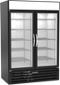 Beverage-Air - 52" MarketMax Black Merchandiser Refrigerator/Freezer w/ 2 Swing Glass Doors - MMRF49HC-1-A-BW