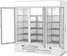 Beverage-Air - 75" MarketMax White Merchandiser Refrigerator/Freezer w/ 3 Swing Glass Doors - MMRF72HC-1-C-WW